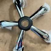 Friseurhocker MOBY - matt schwarz - Zweite Wahl