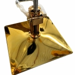 Friseurstuhl SAMILE GOLD - samt grün - Zweite Wahl!