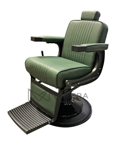 Barberstuhl EMERALD PLUS BLACK - samt...