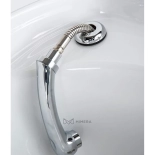 Friseur-Waschbecken ATLAS - weißes Becken, matt schwarz