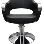 Friseurstuhl LANA - matt schwarz