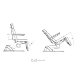 Kosmetikliege elektrisch MABEL E3 - mit austauschbarer Polsterung