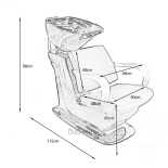 Friseur-Waschbecken MAPLE - matt schwarz