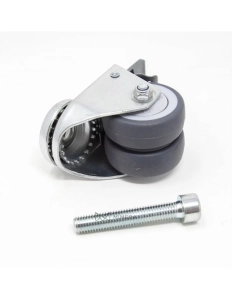 Doppel-Lenkrolle mit Bremse