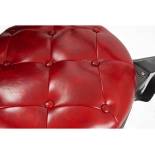 Retro Barberstuhl MONET - glänzend rot