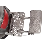 Retro Barberstuhl MONET - glänzend rot