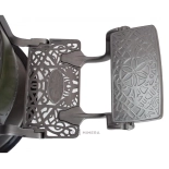 Retro Barberstuhl MONET - glänzend grün