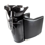 Friseur-Waschbecken GRECO - schwarzes Becken, matt schwarz