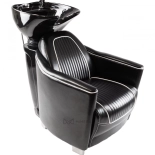 Friseur-Waschbecken GRECO - schwarzes Becken, glänzend schwarz