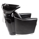 Friseur-Waschbecken GRECO - schwarzes Becken, glänzend schwarz