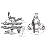 Kosmetikliege elektrisch NICO DELUX PLUS E4 - drehbar mit der Heitzung