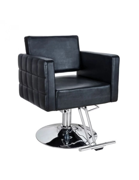 Friseurstuhl PERLA - glänzend schwarz