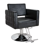 Friseurstuhl PERLA - matt schwarz