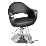 Friseurstuhl LANA - matt schwarz