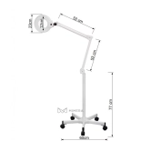 Lupenlampe LAVIA 3 Dioptrien mit Ständer