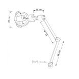 LED Lupenlampe HELGA-T 3 Dioptrien mit Klemme