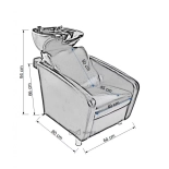 Friseur-Waschbecken FJORD - matt schwarz