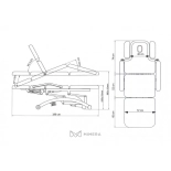 Physiotherapie Liege elektrisch ZIAN E3 - dunkelgrau