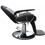 Barberstuhl LEON - glänzend schwarz