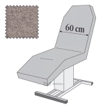 Schutzbezug für Liegen - 60 cm - grau