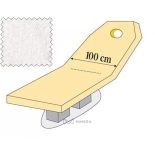 Schutzbezug für Liegen mit Loch - 100 cm - weiß