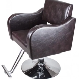 Friseurstuhl GWEN - glänzend braun-schwarz