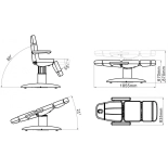 Kosmetikliege elektrisch MILENA E4 - mit Heitzung