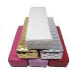 Heart shape nail art column cushion – gold