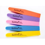 Nail file - buffer block 21111 (10 pcs.) - pink