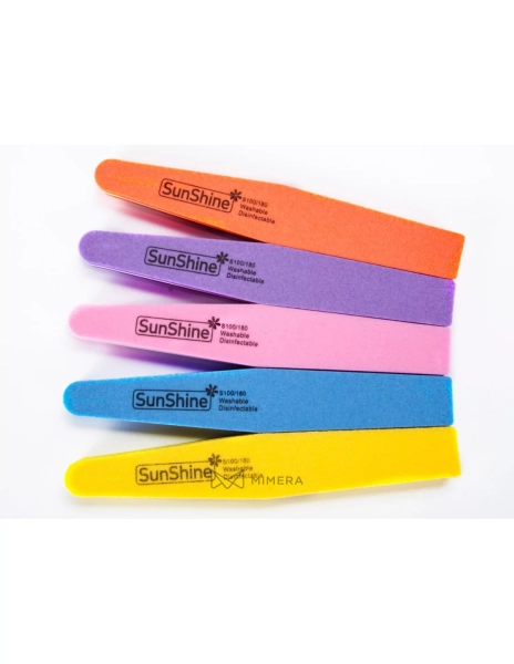 Nail file - buffer block 21111 (10 pcs.) - pink