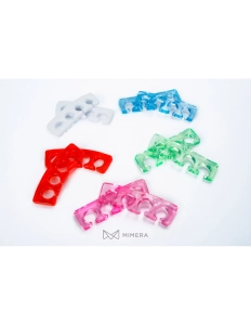 Fingertrenner aus Silikon - transparent rosa