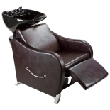 Friseur-Waschbecken GLAMI - schwarzes Becken, glänzend braun-schwarz