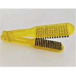 Haarglättungsbrürste - gelb