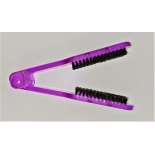 Haarglättungsbrürste doppelseitig - Lila