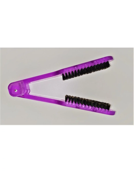 Haarglättungsbrürste doppelseitig - Lila