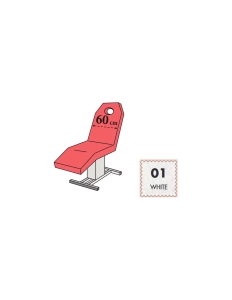 Schutzbezug für Liegen mit Loch - 60 cm - weiß