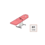 Schutzbezug für Liegen mit Loch - 70 cm - weiß