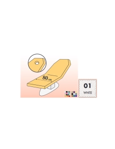 Schutzbezug für Liegen mit Loch - 80 cm - weiß