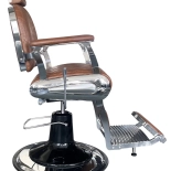 Retro Barberstuhl ELEGANCE - kupferbraun