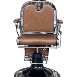 Retro Barberstuhl ELEGANCE - kupferbraun