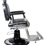 Retro Barberstuhl ELEGANCE - matt schwarz