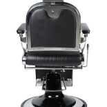 Retro Barberstuhl ELEGANCE - matt schwarz