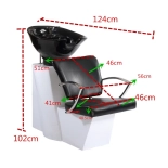 Friseur-Waschbecken SOLO - matt schwarz