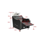 Friseur-Waschbecken GALA - matt schwarz