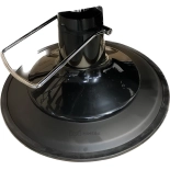 Retro Barberstuhl CEZANNE BLACK - kupferbraun