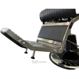 Retro Barberstuhl ELEGANCE - matt schwarz