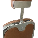 Retro Barberstuhl ELEGANCE - kupferbraun