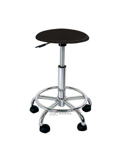 Friseurhocker SIMA - matt schwarz