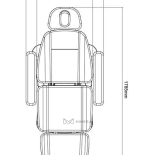 Kosmetikliege elektrisch MABEL PLUS E4 - drehbar mit der Heizung