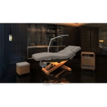 SPA Wellnessliege LUNA ARM PLUS E3 - mit Heizung und Audio/Vibrationssystem, teak/hellgrau